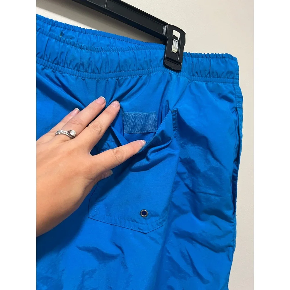 Polo Sport Vintage Swim Trunks Blue Vibrant Beach Summer Men Size XXL